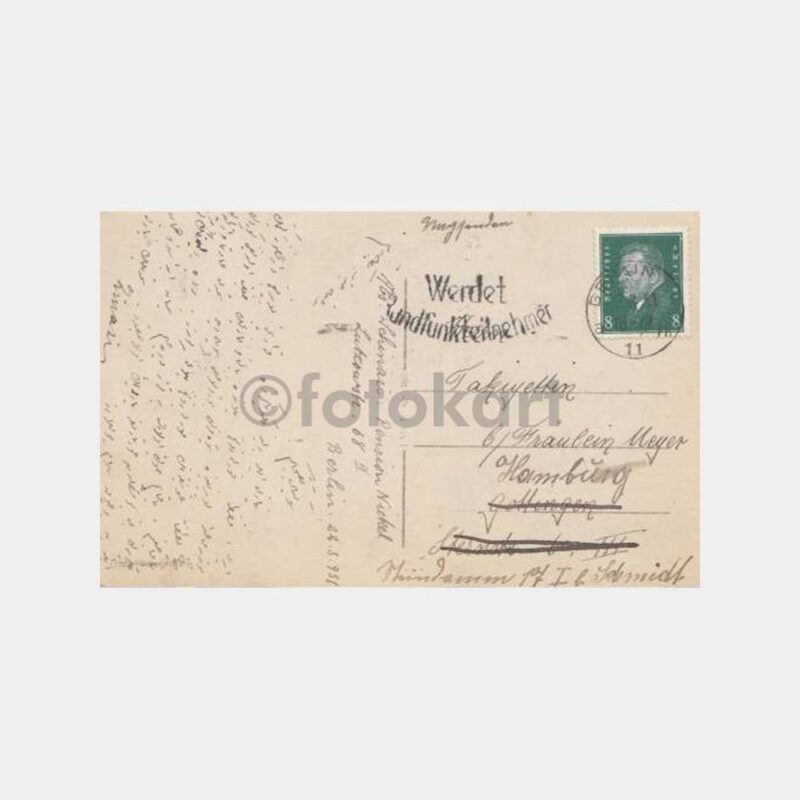 1931 Berlin Opernhaus Görünüş Damgalı Kartpostal - Görsel 2