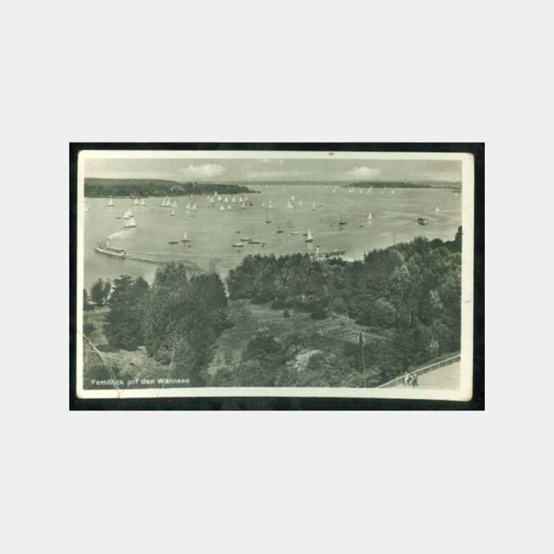 1935 Berlin Damgalı Yelkenli Konulu Kartpostal