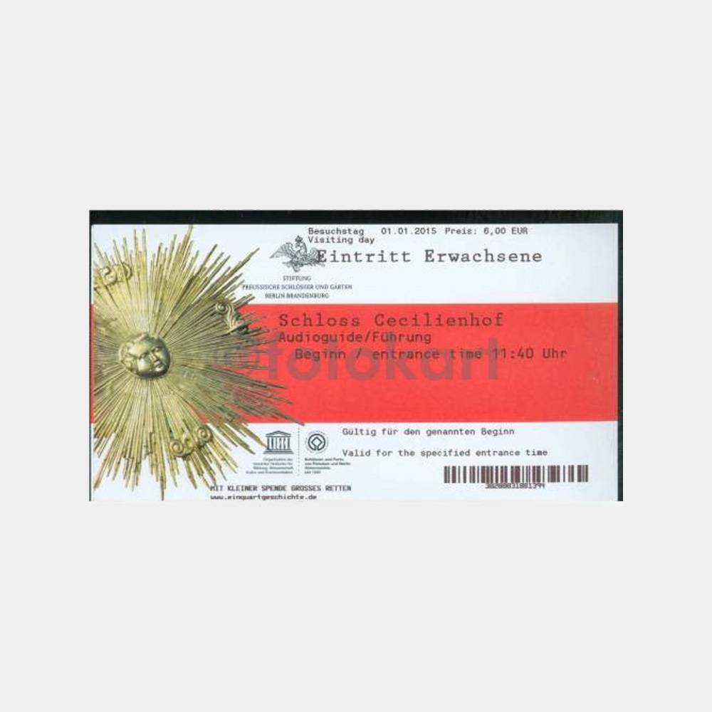 Berlin Cecilienhof Müzesi Giriş Bileti