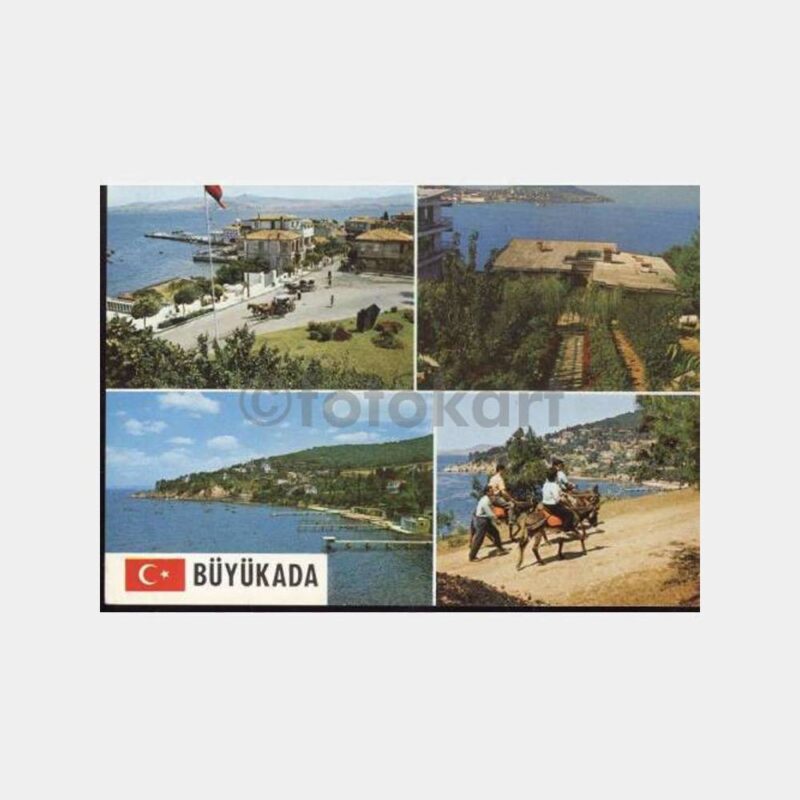 Büyükada 4 Değişik Görünüş Kartpostal