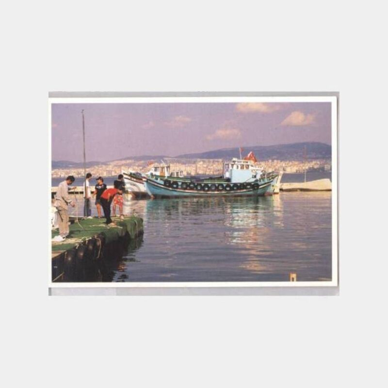 Büyükada İskele ve Motor Görünüş Kartpostal
