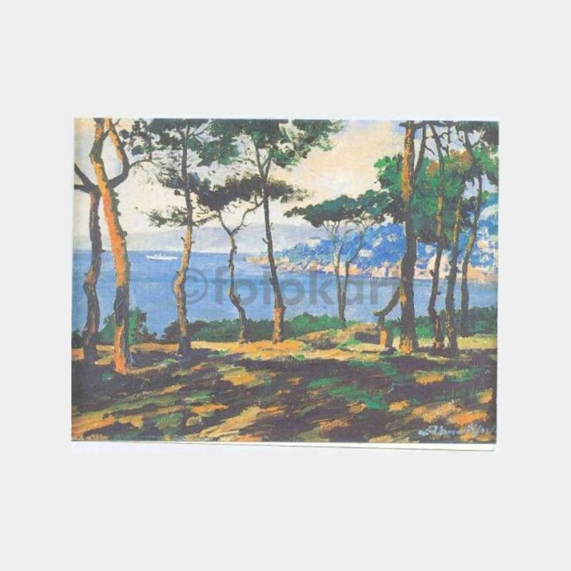 Büyükada Ahmet Uzelli Tablo Konulu Kart
