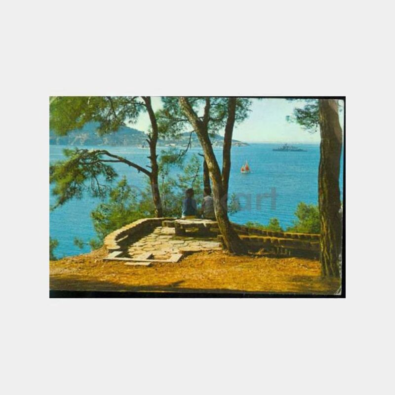 1970 Büyükada Sahilinden Görünüş Kartpostal