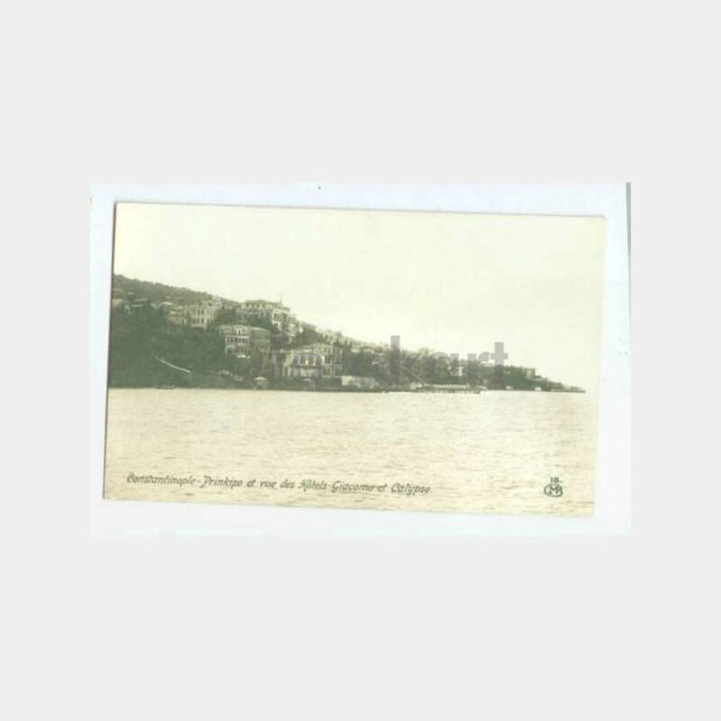 1920 Büyükada Hotel Calypso Görünüş Kartpostal