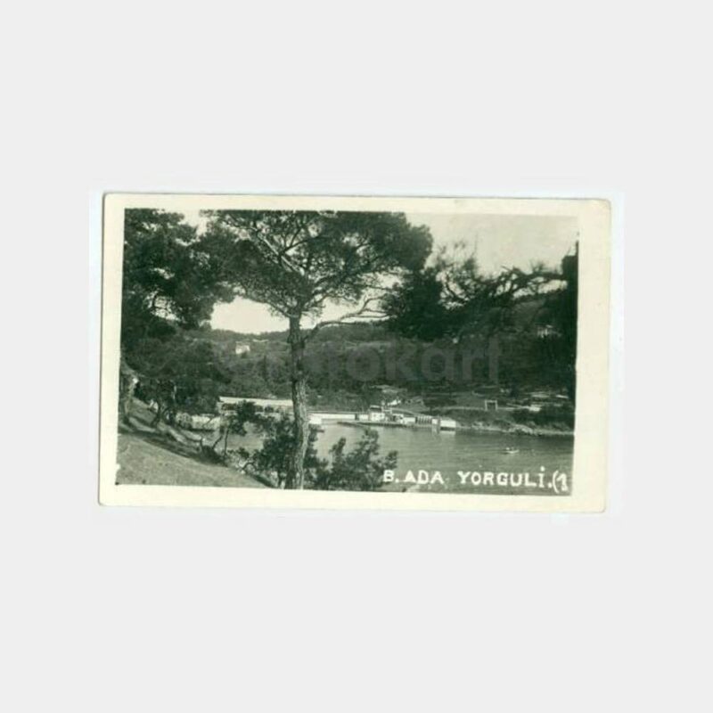 1930 Büyükada Yorguli Plaj Görünüş Kartpostal