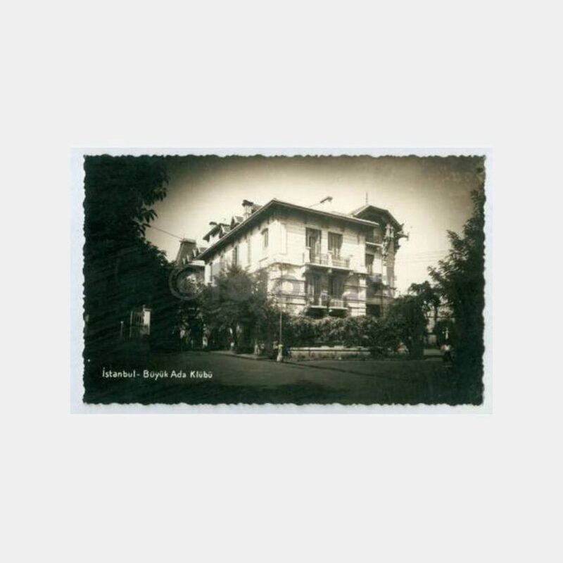 1930 Büyükada Kulübü Görünüş Kartpostal