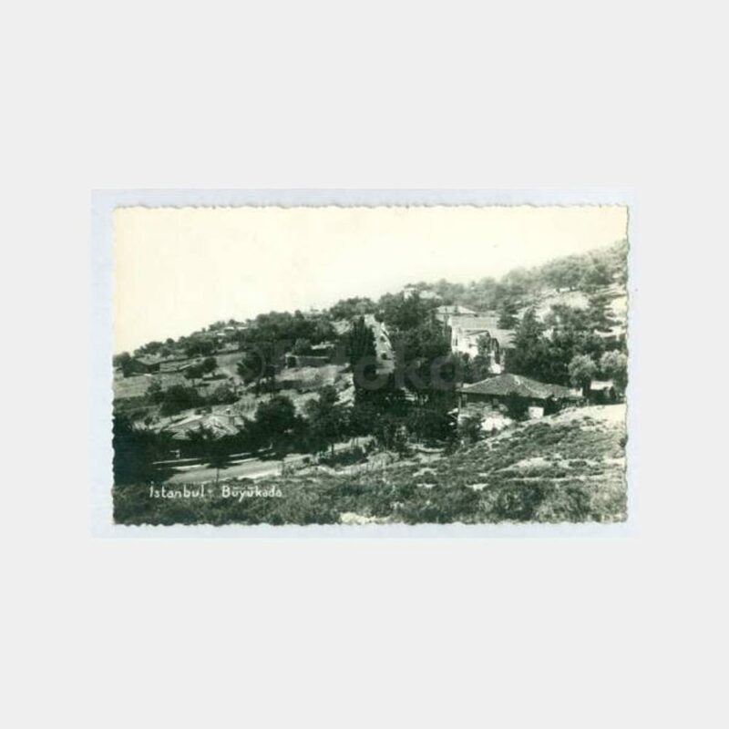 1930 Büyükada Genel Görünüş Kartpostal