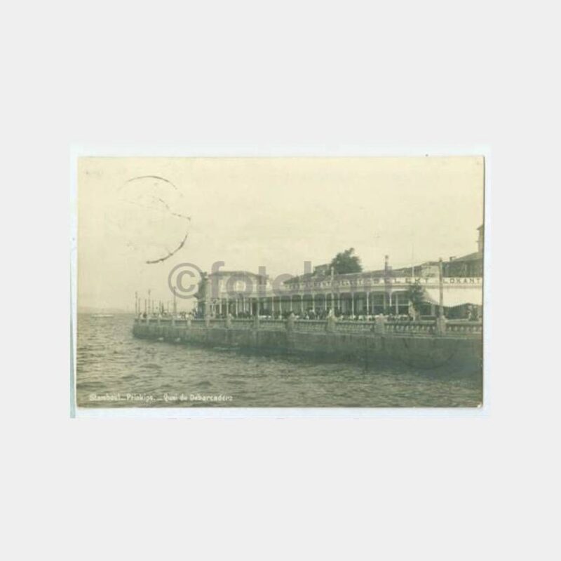 1931 Büyükada Select Restaurant Damgalı Kartpostal