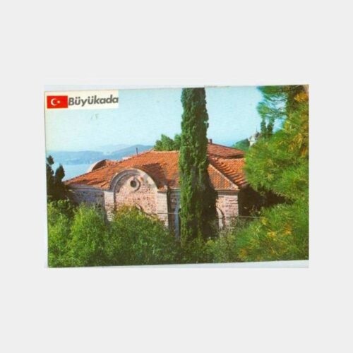 1980 Büyükada Kilise Görünüş Kartpostal