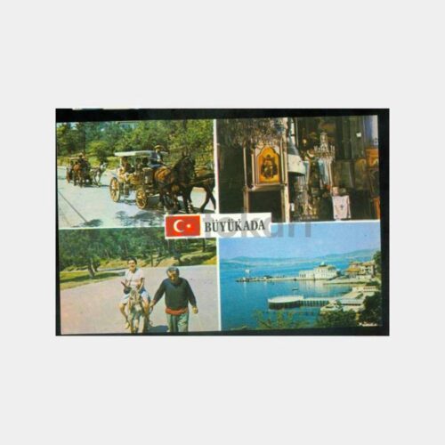 1976 Büyükada 4 Görünüş Kartpostal