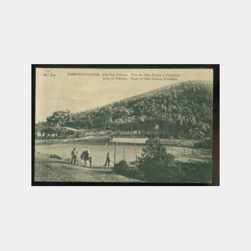 1910 Büyükada Dias Kelos Gazinosu Kartpostal