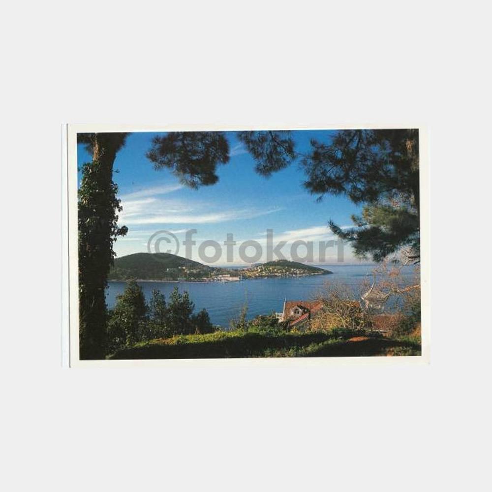 1940 Büyükada Heybeliada Konulu Kartpostal