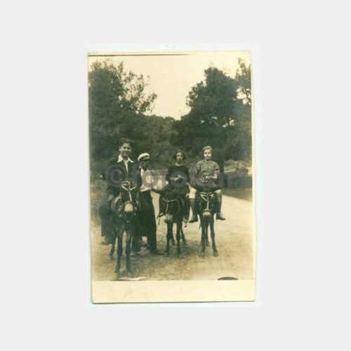 1930 Büyükada Eşekli Gezi Konulu Fotoğraf