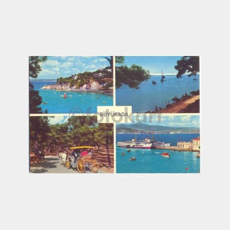 İstanbul Büyükada Görünüş Kartpostal