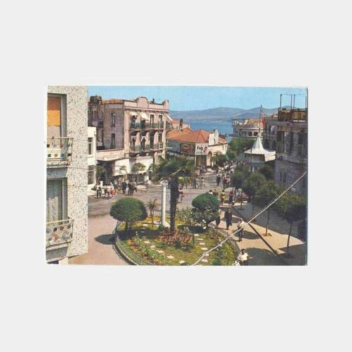 Büyükada İskele Meydanı Görünüş Kartpostal