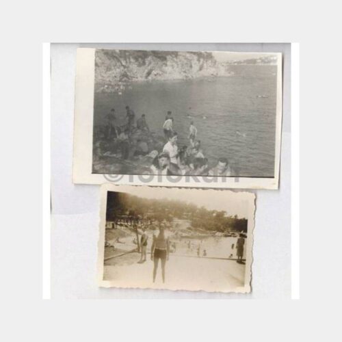 Büyükada Plaj Konulu 2 Adet Fotoğraf