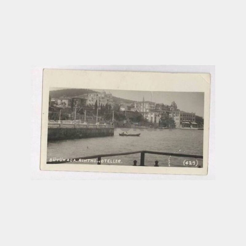Büyükada Rıhtım ve Oteller Görünüş Fotokart