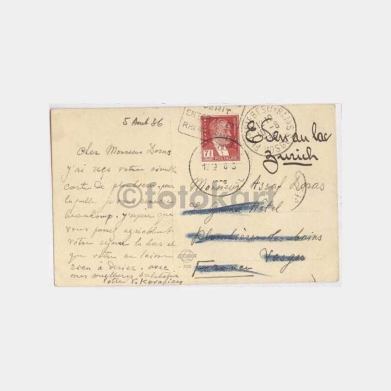1936 Büyükada Genel Görünüş Damgalı Kartpostal - Görsel 2