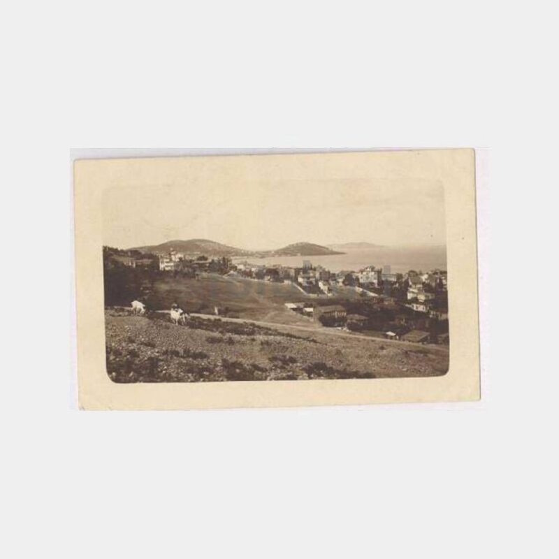 1936 Büyükada Genel Görünüş Damgalı Kartpostal