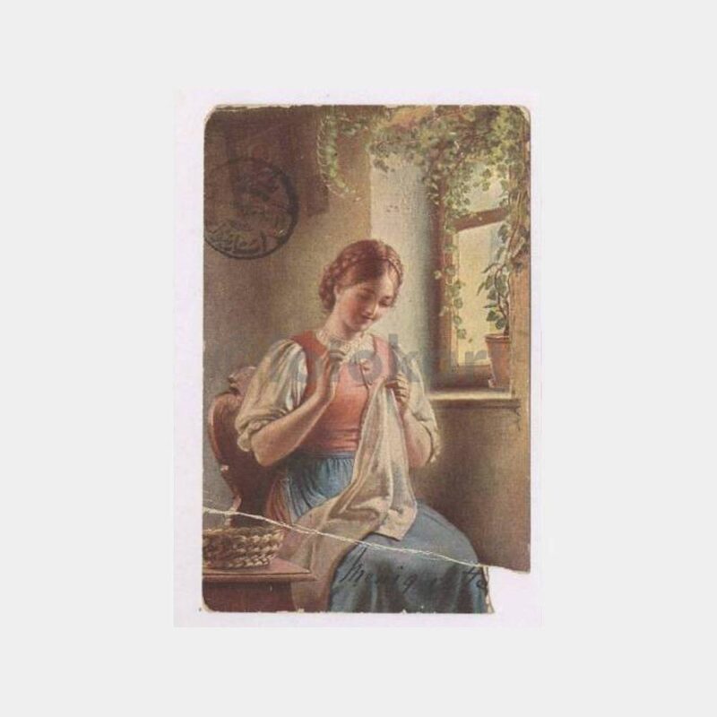 1911 Büyükada Kilise Adresli Nadir Kartpostal
