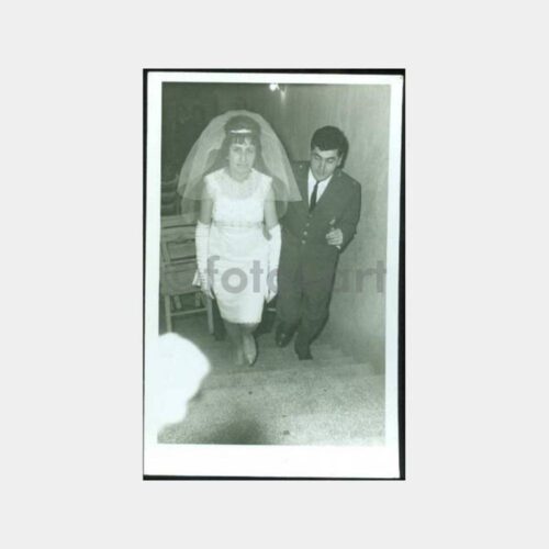 1960 Biga Çanakkale Gelin Damat Fotoğraf