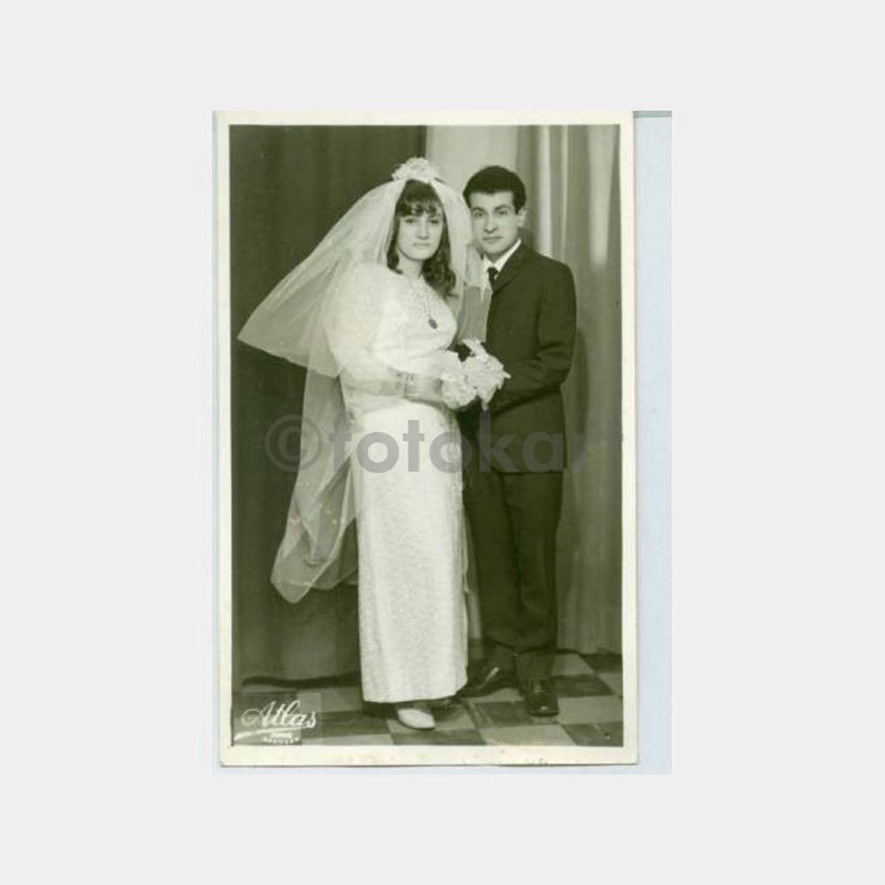 1964 Gelin Damat Stüdyo Fotoğraf