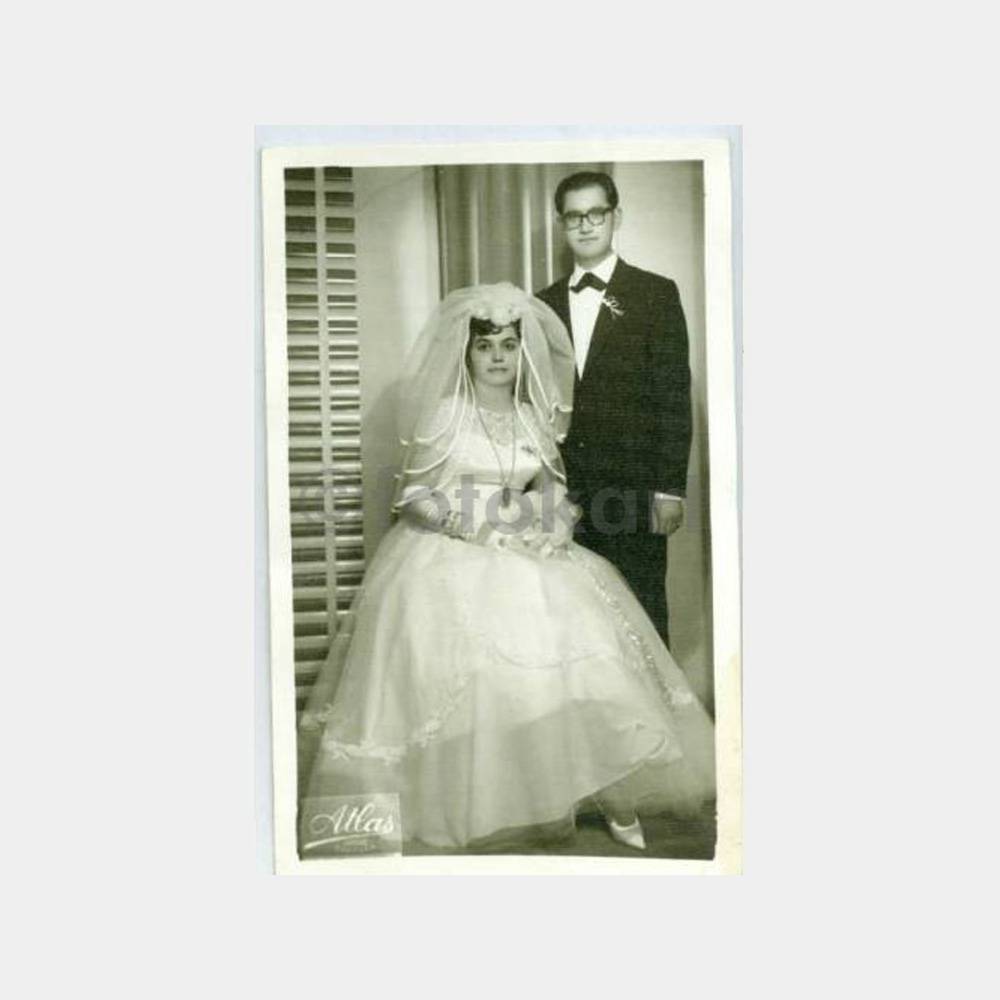 1964 Gelin Damat Stüdyo Fotoğraf