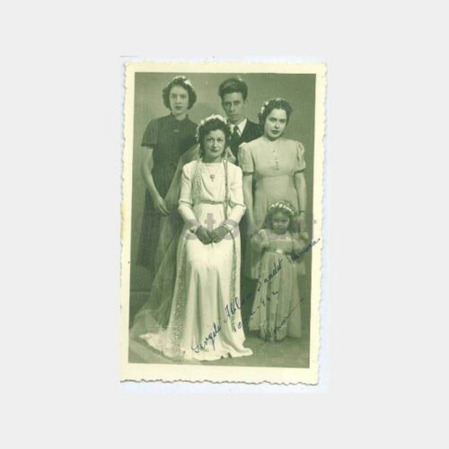 1942 İzmir Foto Can Gelin ve Ailesi Fotoğraf