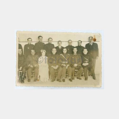 1936 Gelin Damat ve Subaylar Hatıra Fotoğraf