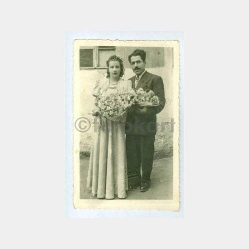1940 İzmir Foto Park Gelin Damat Fotoğraf