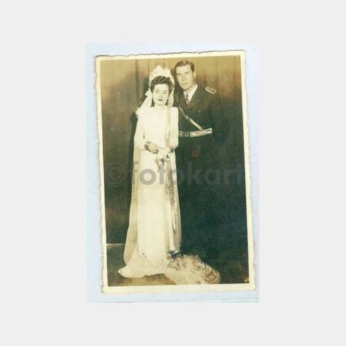 1950 Balıkesir Foto Emek Gelin Damat Fotoğraf