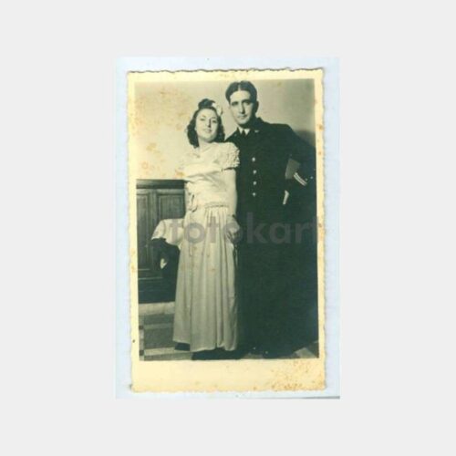 1950 İstanbul Foto Sait Gelin Damat Fotoğraf