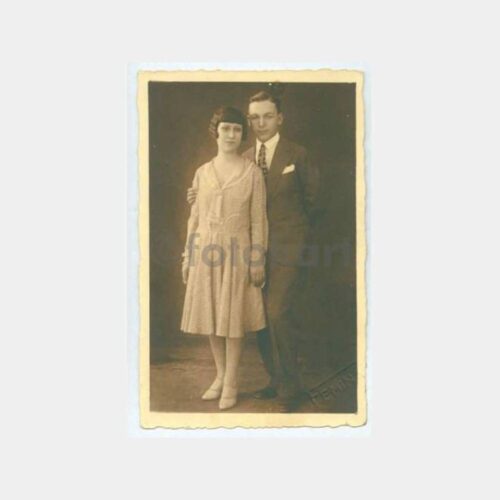 1929 Photo Femin Gelin Damat Fotoğraf