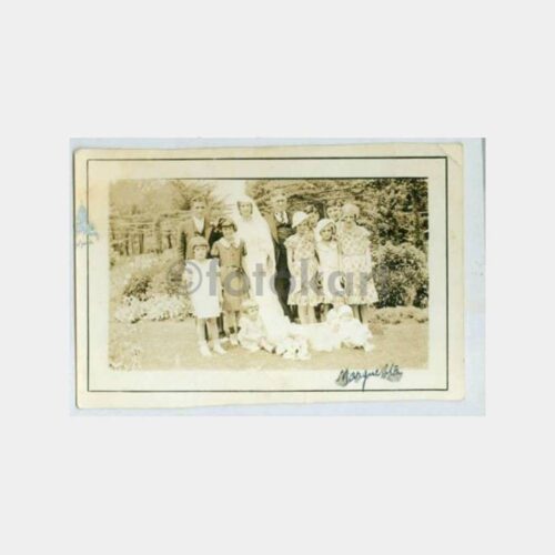 1934 Yabancı Gelin Damat Fotoğraf