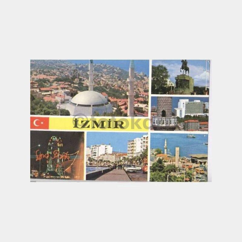 1969 İzmir Muhtelif Görünüşler Kartpostal