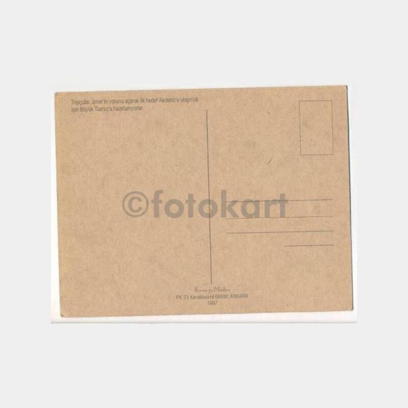 Türk Topçuları İzmir Yolunu Açıyor Kartpostal - Görsel 2