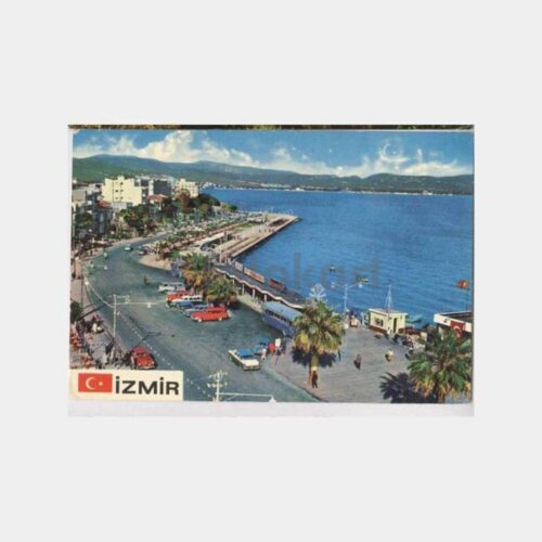 İzmir Karşıyaka 1980 Damgalı Kartpostal