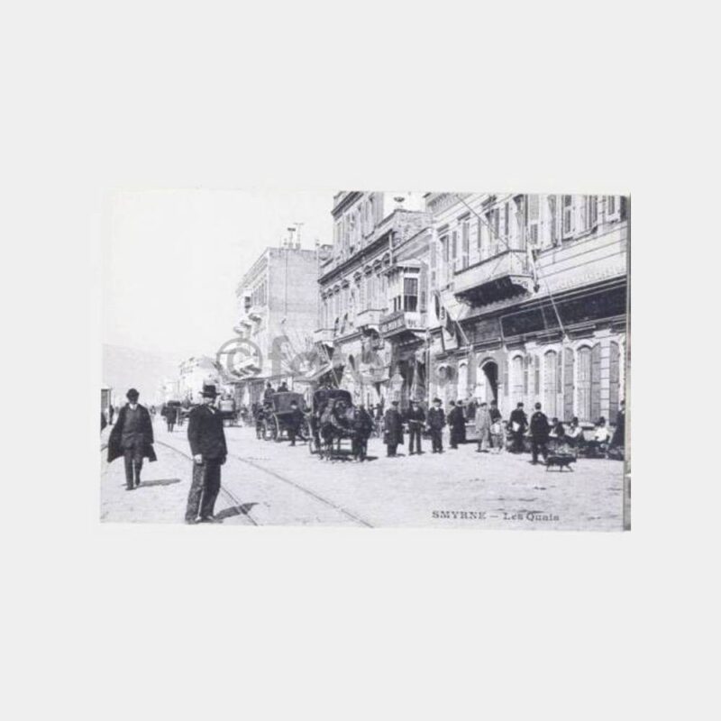 1903 İzmir Rıhtım Eski Görünüşü Kartpostal