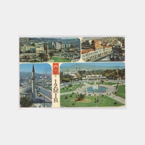 İzmir Fuar Kapısı Görünüş Kartpostal