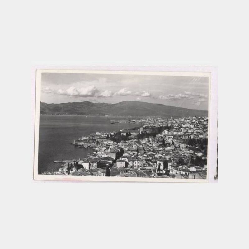 1938 İzmir Karataş Görünüş Nadir Fotokart