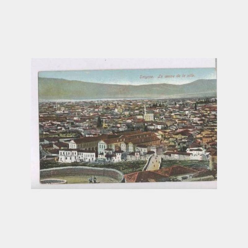 1910 İzmir Genel Görünüş Nadir Kartpostal