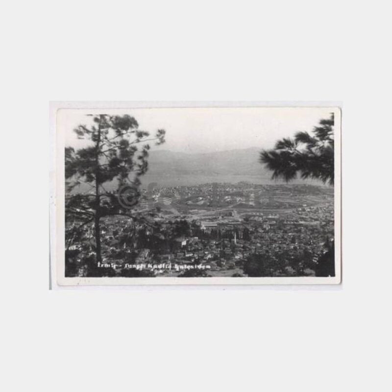 1930 İzmir Fuarı Kadifekale'den Görünüş Fotokart