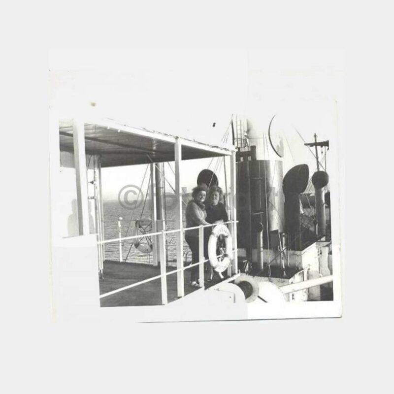 Ereğli Şilebi Güvertesinde Kadın Fotoğraf