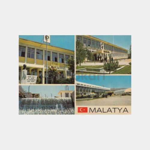 1970 Malatya Okul Kernek 4 Görünüş Kartpostal