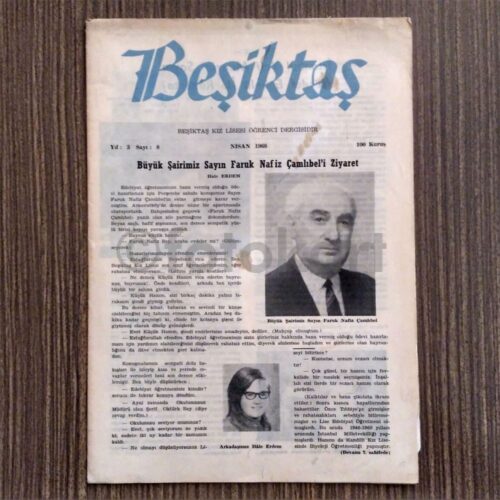 Beşiktaş Kız Lisesi Öğrenci Dergisi - Nisan 1968 Sayı: 8