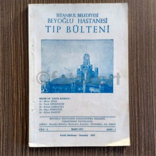 Beyoğlu Hastanesi Tıp Bülteni, 1977 Sayı: 1