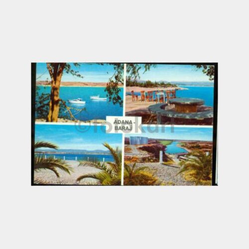 1970 Adana Baraj 4 Muhtelif Görünüş Kartpostal