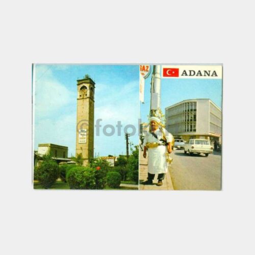1968 Adana Şerbetçi - Saat Kulesi Kartpostal