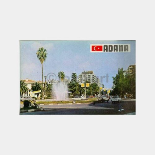 1990 Adana Cadde Görünüş  Kartpostal