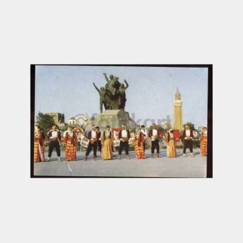 Antalya Ata Heykeli Folklor Grubu Kartpostal